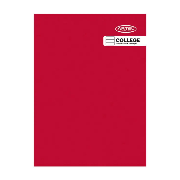 Cuaderno College Composición 100 Hojas Color Aleatorio Artel