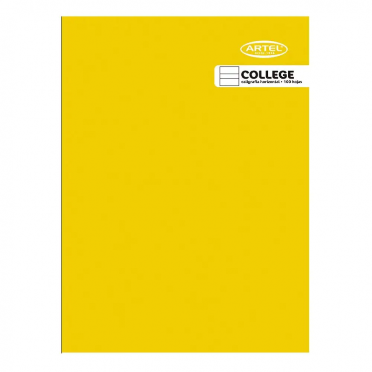 Cuaderno College Caligrafía Horizontal 100 Hojas Artel